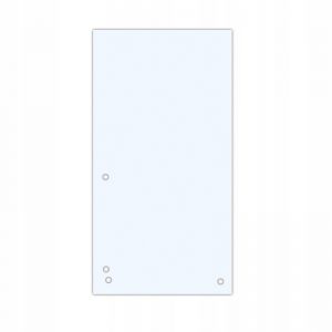 Przekładki Donau 1/3 A4 podłużne 100szt, Białe